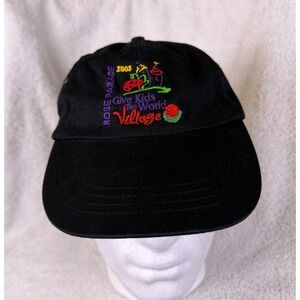 2003 Rose Parade‎ Black Adjustable Strap Give Kids The World Pasadena Vintage!